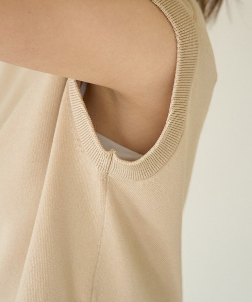 ROPE' PICNIC(ロペピクニック)の「ニットベストカーディガン(ベスト・レディース・ブルー系その他4/ベージュ/ブラック・38)」の11枚目の写真