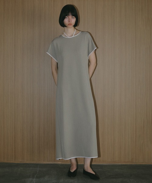 【美品】マノフ/ PIPING NARROW ワンピース　Sサイズ セール】PIPING NARROW ONE PIECE（ワンピース）｜MANOF（マノフ