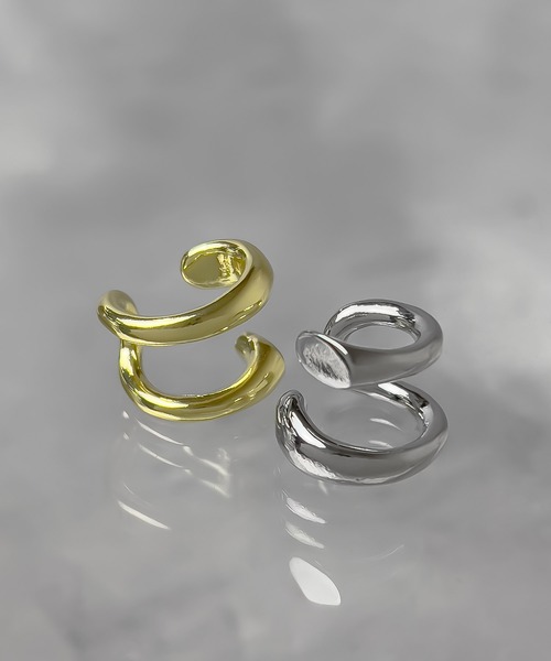 SBG（エスビー）の「SBG ダブルラインイヤーカフ（イヤーカフ・メンズ・ゴールド/シルバー・FREE）」の3枚目の写真