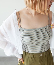 Chillfar（チルファー）の「ダブルストラップカップ付きスクエアキャミソール（キャミソール）」