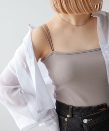 Chillfar（チルファー）の「ダブルストラップカップ付きスクエアキャミソール（キャミソール）」