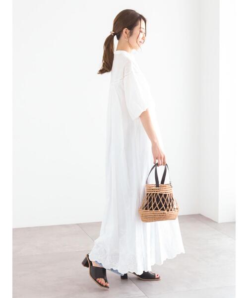 Te chichi（テチチ）の「エンブロイダリーボリュームワンピース（ワンピース・レディース・ブラック/オフホワイト・F）」の15枚目の写真