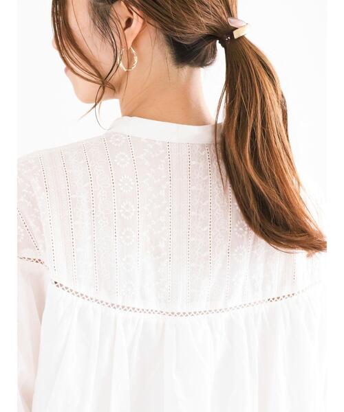 Te chichi（テチチ）の「エンブロイダリーボリュームワンピース（ワンピース・レディース・ブラック/オフホワイト・F）」の7枚目の写真