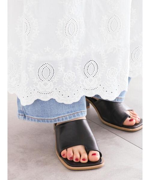 Te chichi（テチチ）の「エンブロイダリーボリュームワンピース（ワンピース・レディース・ブラック/オフホワイト・F）」の8枚目の写真