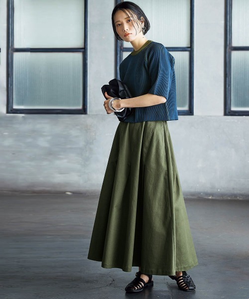 Soiunique（スワユニーク）の「配色編みUネックニットトップス ［Soiunique］（ニット/セーター・レディース・ネイビー系/ブラック系・M/L/LL）」の5枚目の写真