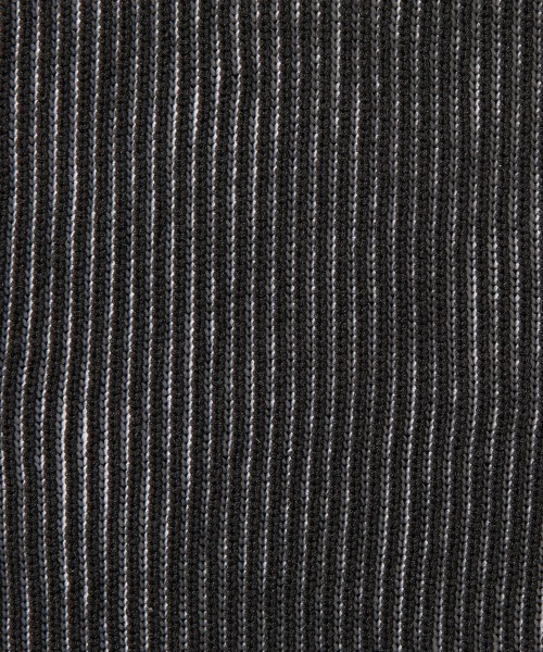 Soiunique（スワユニーク）の「配色編みUネックニットトップス ［Soiunique］（ニット/セーター・レディース・ネイビー系/ブラック系・M/L/LL）」の16枚目の写真