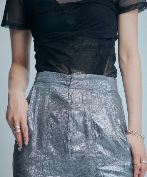 led.tokyo（レッドトウキョウ）の「【led.tokyo】シャイニージョガーパンツ（カーゴパンツ・レディース・ブラック/グレー/ホワイト・FREE）」の15枚目の写真