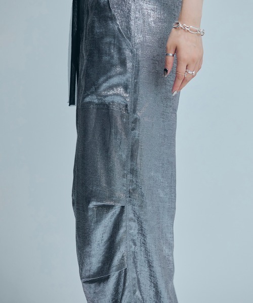 led.tokyo（レッドトウキョウ）の「【led.tokyo】シャイニージョガーパンツ（カーゴパンツ・レディース・ブラック/グレー/ホワイト・FREE）」の16枚目の写真