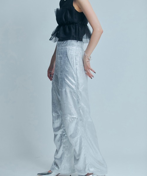 led.tokyo（レッドトウキョウ）の「【led.tokyo】シャイニージョガーパンツ（カーゴパンツ・レディース・ブラック/グレー/ホワイト・FREE）」の22枚目の写真