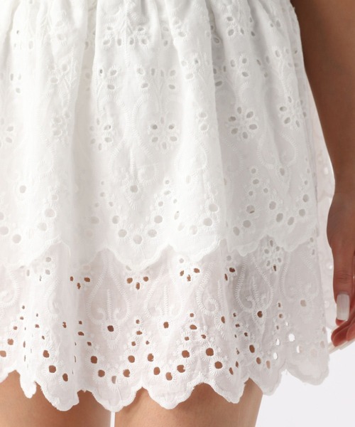 FOREVER 21（フォーエバー トゥエンティーワン）の「【2024SS】レースフリルスカパン（その他パンツ・レディース・ブラック/オフホワイト・FREE）」の17枚目の写真