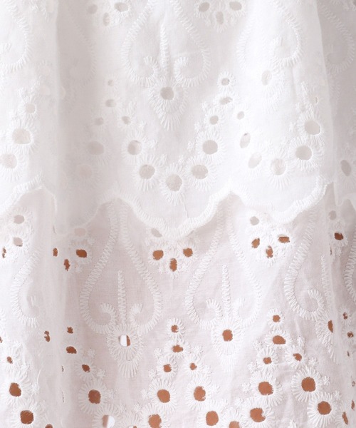 FOREVER 21（フォーエバー トゥエンティーワン）の「【2024SS】レースフリルスカパン（その他パンツ・レディース・ブラック/オフホワイト・FREE）」の10枚目の写真