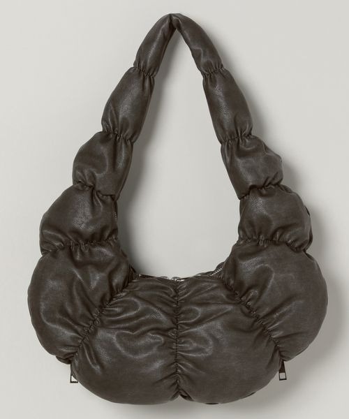 JEANASIS（ジーナシス）の「ZIPギャザームーンBAG/130002