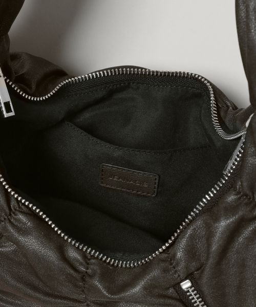 JEANASIS（ジーナシス）の「ZIPギャザームーンBAG/130002（ハンドバッグ・レディース・イエロー/ブラウン/ブラック系その他・FREE）」の12枚目の写真