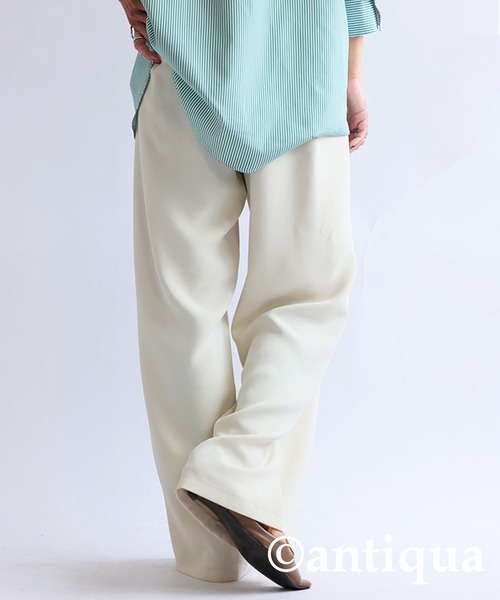 antiqua(アンティカ)の「ストレートパンツ(その他パンツ・レディース・ブラック/オフホワイト・P/R)」の22枚目の写真