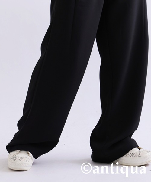 antiqua(アンティカ)の「ストレートパンツ(その他パンツ・レディース・ブラック/オフホワイト・P/R)」の10枚目の写真