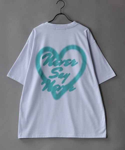 セール】Heart Logo Print T-Shirt/ハートロゴプリント オーバー