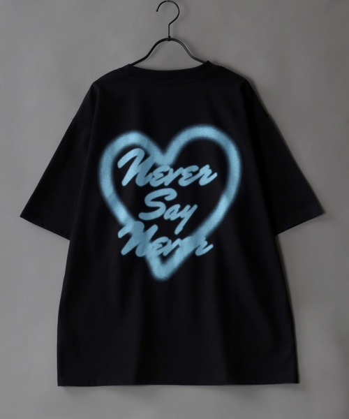 お中元 お歳暮 お年賀 夏 冬 年末年始のご挨拶 ギフト 通販な Logo セール】Heart Print オーバー T-Shirt/ハートロゴプリント トップス