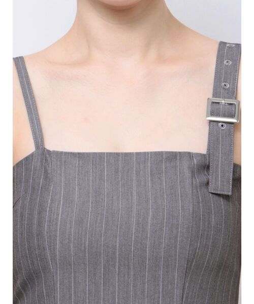 GYDA(ジェイダ)の「【WEB限定】【TINY低身長さん向け】アシメストラッププリーツワンピース(ワンピース・レディース・グレー/ブラック・FREE)」の17枚目の写真