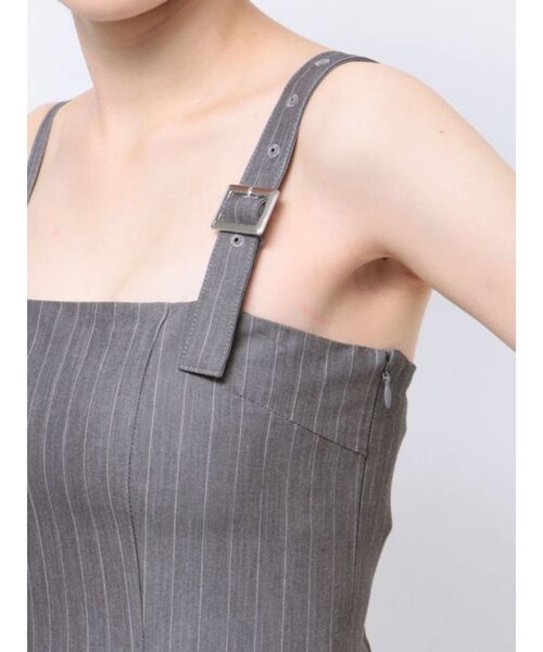GYDA(ジェイダ)の「【WEB限定】【TINY低身長さん向け】アシメストラッププリーツワンピース(ワンピース・レディース・グレー/ブラック・FREE)」の18枚目の写真