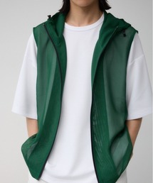 AZUL by moussy | シアーフーディーベスト(ベスト)