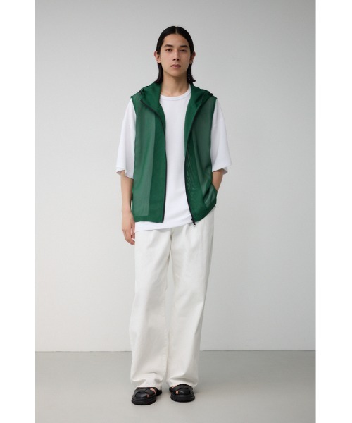 AZUL by moussy（アズールバイマウジー）の「シアーフーディーベスト（ベスト・メンズ・カーキ/グリーン/ブラック・FREE）」の21枚目の写真