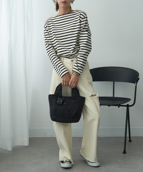 toleur（トーラ）の「【toleur】ナイロンキルティングトート 11930（トートバッグ・レディース・ブラック/ダークベージュ/カーキ/レッド・FREE）」の12枚目の写真