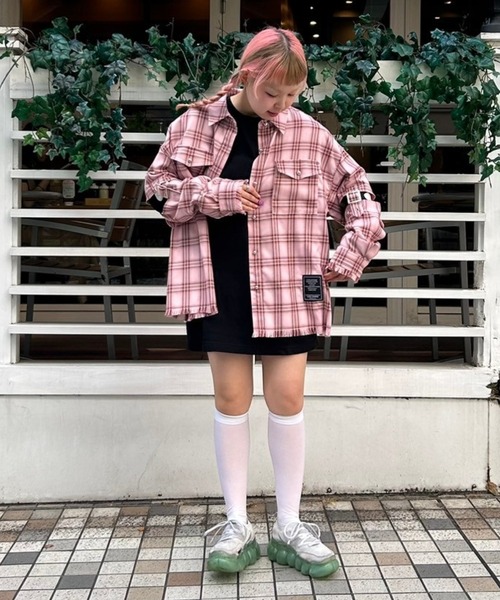 Candy Stripper（キャンディストリッパー）の「BELTED CHECK シャツ