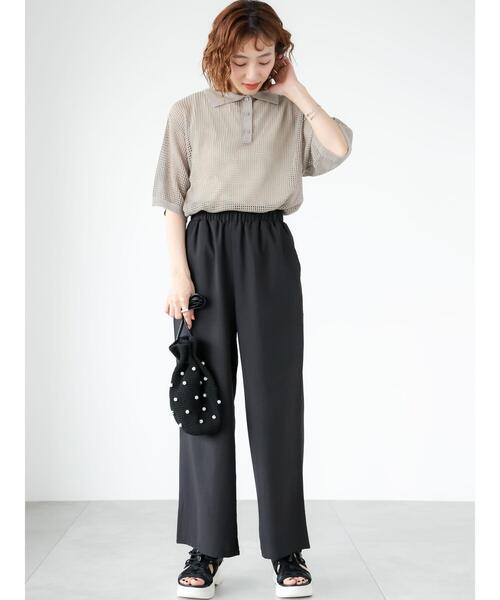 sullen tokyo ニットポロ セール】オーバーサイズポロネックボーダーニット MY2078