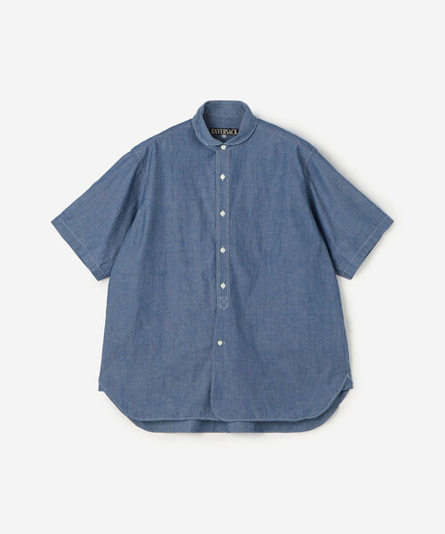 HAVERSACK シャンブレー半袖シャツ　L HAVERSACK（ハバーザック）の「HAVERSACK | 〈別注〉ラウンド