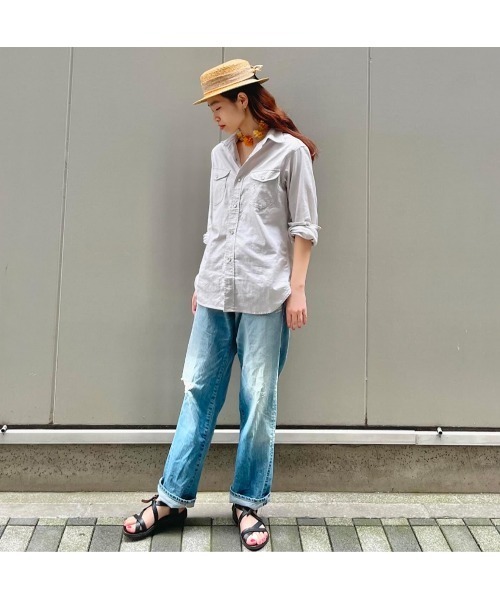 45R（フォーティファイブアール）の「ライ麦デニムのクロスビー5（清）（デニムパンツ・レディース・ブルー系その他2・30inch/31inch/32inch/33inch/34inch）」の2枚目の写真