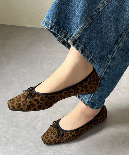 DouDou(ドゥドゥ)の「スクエアバレエ(バレエシューズ・レディース・ピンクベージュ/ブラウン/シルバー/ブラック・24.5cm/23cm/23.5cm/24cm)」の17枚目の写真