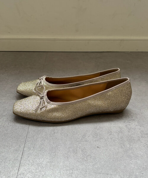 DouDou(ドゥドゥ)の「スクエアバレエ(バレエシューズ・レディース・ピンクベージュ/ブラウン/シルバー/ブラック・24.5cm/23cm/23.5cm/24cm)」の8枚目の写真