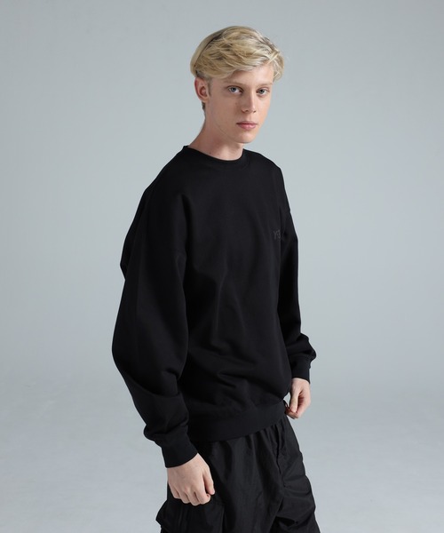 Y-3 / ワイスリー | WOMEN SPANDEX CREW SWEATER ギャザー ドルマンスリーブ オーバーサイズ スウェット | XXS | ブラック | レディース Adidas Y-3 Women Spandex Crew Sweater black