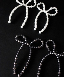 Casselini | Casselini(キャセリーニ)リボンビーズピアス(ピアス（両耳用）)