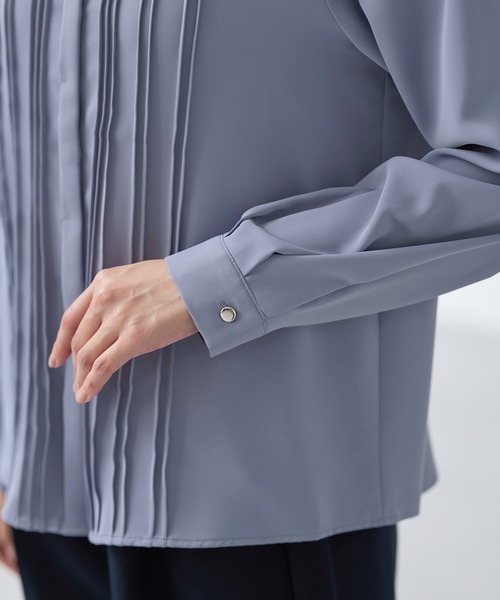 minPheeta Eliza シャツ ピンタックブラウス minPheeta Eliza シャツ ピンタックブラウス 美品】＜Pheeta＞Eliza