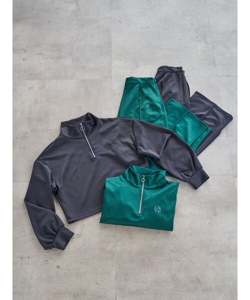 EATME（イートミー）の「FRONTピンタックワイドパンツ（セットアップ可能）（その他パンツ・レディース・ブラック/グリーン・FREE）」の11枚目の写真