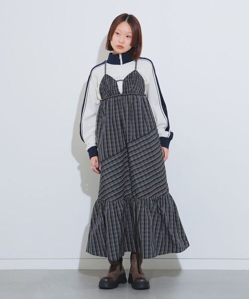 Ray BEAMS（レイビームス）の「ライン ジャージ トラック ジャケット（ジャージ・レディース・ブルー/アイボリー・0/1）」の13枚目の写真