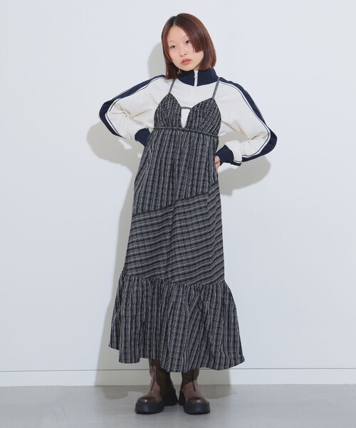 Ray BEAMS（レイビームス）の「ライン ジャージ トラック ジャケット（ジャージ・レディース・ブルー/アイボリー・0/1）」の12枚目の写真