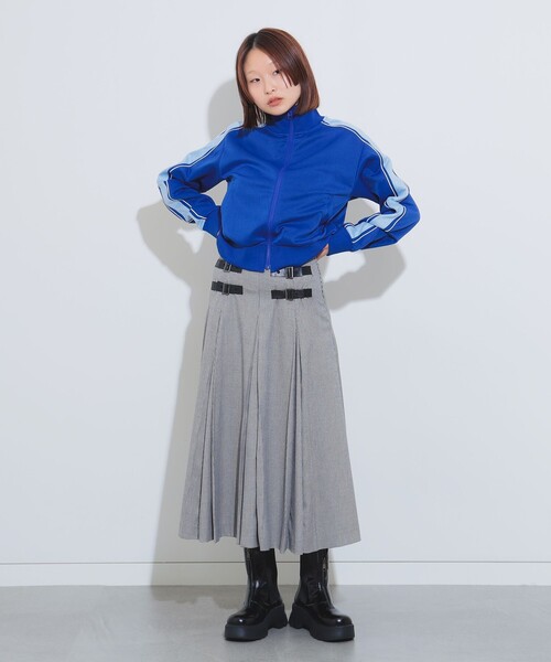 Ray BEAMS（レイビームス）の「ライン ジャージ トラック ジャケット（ジャージ・レディース・ブルー/アイボリー・0/1）」の4枚目の写真