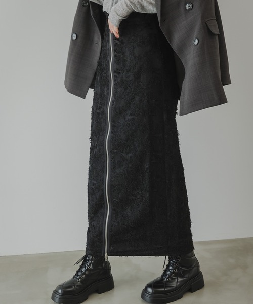 スカート　　フリンジ　　ラップ　　日本製　　毛100%　　２３区　　size３８ スカート フリンジ ラップ 日本製 毛100% 23区 size38