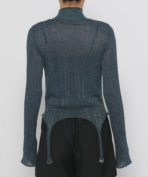 HARE（ハレ）の「ラメシアーハイネックニット(HARE)（ニット/セーター・レディース・ブルーグリーン/ブラック・FREE）」の15枚目の写真