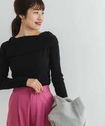 F by ROSSO | F by ROSSO アシメボートネックプルオーバー(Tシャツ/カットソー)