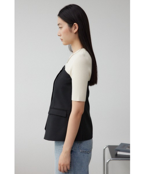 AZUL by moussy（アズールバイマウジー）の「ベアトップビスチェ（チューブトップ・レディース・ブラック/グレー系その他・FREE）」の7枚目の写真