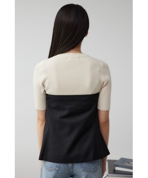 AZUL by moussy（アズールバイマウジー）の「ベアトップビスチェ（チューブトップ・レディース・ブラック/グレー系その他・FREE）」の8枚目の写真