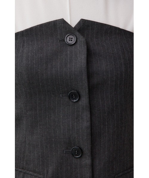 AZUL by moussy（アズールバイマウジー）の「ベアトップビスチェ（チューブトップ・レディース・ブラック/グレー系その他・FREE）」の20枚目の写真