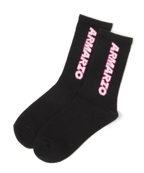 repipi armario(レピピ アルマリオ)の「サイドBIGロゴソックス(ソックス/靴下・キッズ・ブラック/ホワイト/ホワイト系その他/グリーン・FREE)」の4枚目の写真