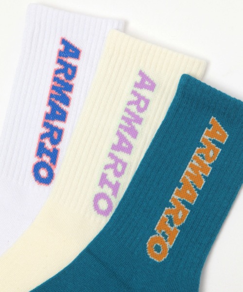 repipi armario(レピピ アルマリオ)の「サイドBIGロゴソックス(ソックス/靴下・キッズ・ブラック/ホワイト/ホワイト系その他/グリーン・FREE)」の8枚目の写真