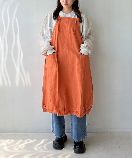 セール】◇バルーンエプロンワンピ―ス（ワンピース）｜AS KNOW