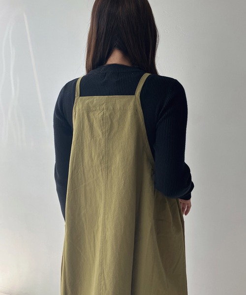 AS KNOW AS plus（アズノゥアズプラス）の「◇バルーンエプロンワンピ―ス（ワンピース・レディース・ブラック/チェック/カーキ/オレンジ・FREE）」の21枚目の写真