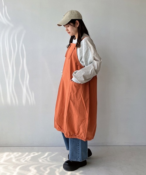 apolina2022AW エプロンワンピース apolina2022AW エプロンワンピース エプロンワンピースロング丈